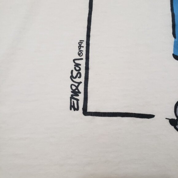 Vintage Listen Honey Top Womens One Size Made In USA Short Sleeve Single Stitch - Picture 4 of 13